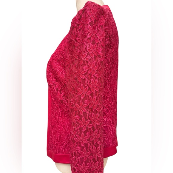 Cachet by Bari Protas Vintage Lace & Satin Blazer - Picture 4 of 11